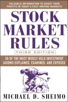 Paperback Stock Market Rules: 50 of the Most Widely Held Investment Axioms Explained, Examined, and Exposed Book