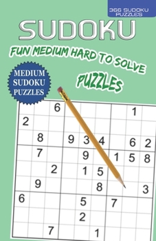 366 Fun And Medium Hard to Solve SUDOKU Puzzles: Suitable for the vision impaired, medium hard one puzzle per day puzzle book by deVen for 2020 with puzzles and solutions printed 2 per page.