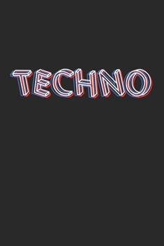 Techno: 6x9 Notebook ruled