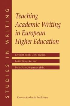 Hardcover Teaching Academic Writing in European Higher Education Book