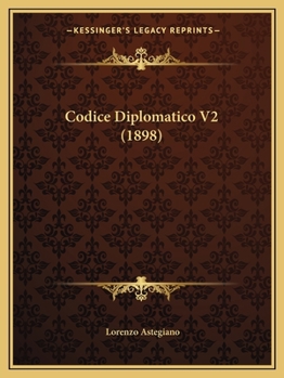 Paperback Codice Diplomatico V2 (1898) [Latin] Book
