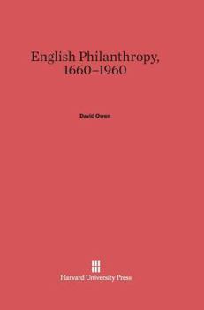 Hardcover English Philanthropy, 1660-1960 Book