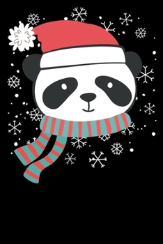 Panda Journal: Cute Panda Bear with Santa Cap Journal / Notebook / Diary Gift - 6x9 - 120 pages - Lined Paper