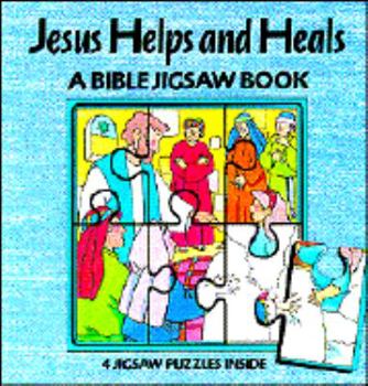 Hardcover Jesus Helps and Heals/a Bible Jigsaw Book