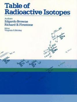 Hardcover Table of Radioactive Isotopes Book