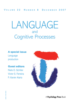 Hardcover Language Production: Second International Workshop on Language Production: A Special Issue of Language and Cognitive Processes Book