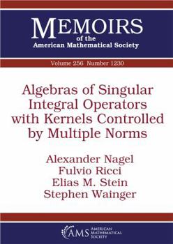 Paperback Algebras of Singular Integral Operators With Kernels Controlled by Multiple Norms (Memoirs of the American Mathematical Society) Book