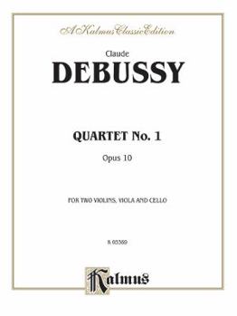 Paperback String Quartet, Op. 10: For Two Violins, Viola and Cello (Kalmus Edition) Book