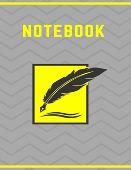 Paperback Notebook: 110 pages - 8,5 x 11 inches - elegant grey cover Book