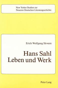 Paperback Hans Sahl: Leben Und Werk [German] Book