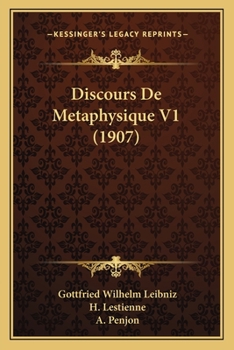 Paperback Discours De Metaphysique V1 (1907) [French] Book