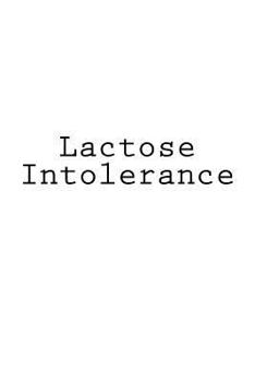 Paperback Lactose Intolerance: Notebook Book