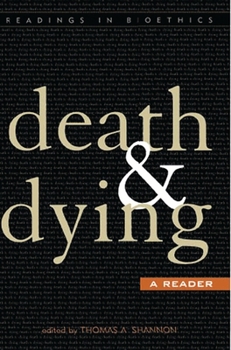 Paperback Death and Dying: A Reader Book