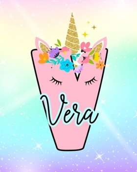 Vera: Girls Unicorn Journal to Write In | Personalized Journal