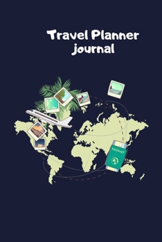 Paperback Travel Planner journal: with Checklists, Itinerary & more 6x9 120 Pages Book
