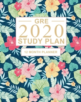 Paperback GRE Study Plan: 12 Month Planner for the Graduate Record Examinations. Ideal for GRE prep and Organising GRE study - Large (8 x 10 inc Book
