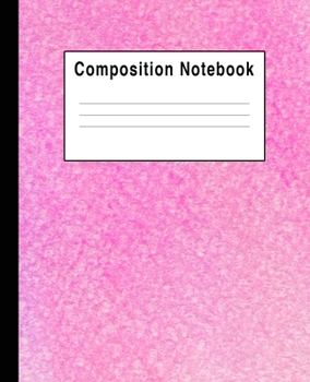 Paperback Composition Notebook: Pretty Pink Pastel Book