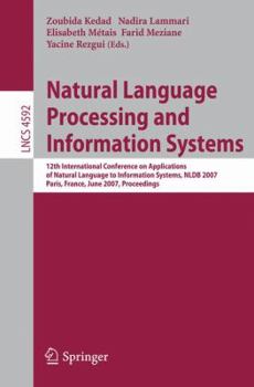 Paperback Natural Language Processing and Information Systems: 12th International Conference on Applications of Natural Language to Information Systems, Nldb 20 Book