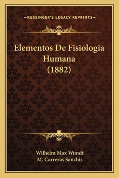 Paperback Elementos De Fisiologia Humana (1882) [Spanish] Book