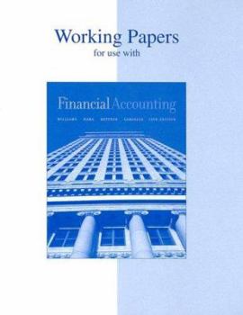 Paperback Working Papers for Use with Financial Accounting Book