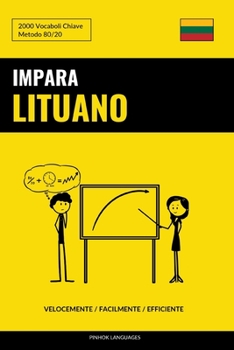 Paperback Impara il Lituano - Velocemente / Facilmente / Efficiente: 2000 Vocaboli Chiave [Italian] Book