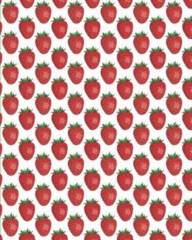 Strawberry Notebook: 8 x 10 lined journal notebook for note-taking, memos, minutes, journaling, poetry-writing and more.