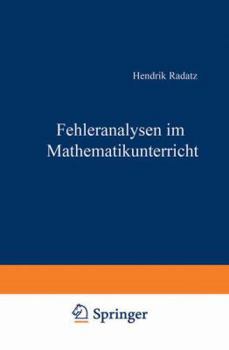 Paperback Fehleranalysen Im Mathematikunterricht [German] Book