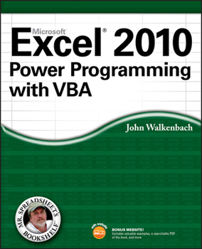 Paperback Excel 2010 Power Programming with VBA Book