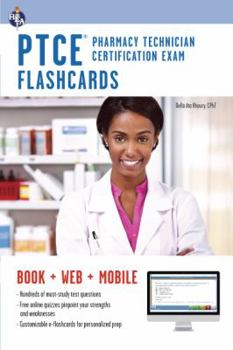 Paperback Ptce - Pharmacy Technician Certification Exam Flashcard Book + Online Book