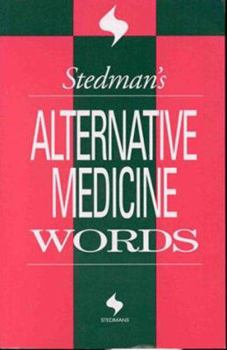 Paperback Stedman's Alternative Medicine Words Book