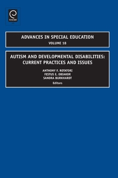 Hardcover Autism and Developmental Disabilities: Current Practices and Issues Book