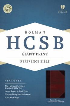Imitation Leather Giant Print Reference Bible-HCSB [Large Print] Book