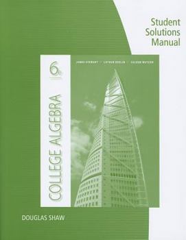 Paperback College Algebra Student Solutions Manual Book