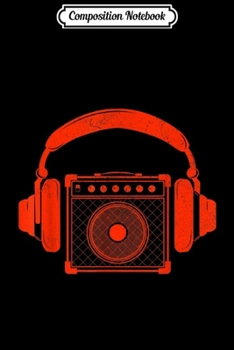 Composition Notebook: Red Headphones Over Speakerbox Music Lovers Novelty  Journal/Notebook Blank Lined Ruled 6x9 100 Pages