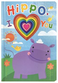 Board book Hippo, I Heart You - Board Book - Kids Book with Cutouts Book