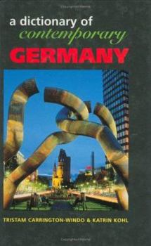 Hardcover Dictionary of Contemporary Germany Book