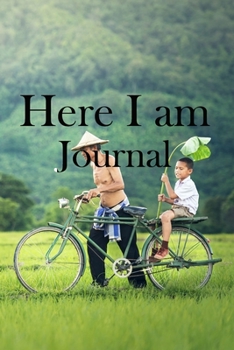 Paperback Here I am Journal: Lined Notebook / Journal Gift, 100 Pages, 6x9, Soft Cover, Matte Finish Inspirational Quotes Journal, Notebook, Diary, Book