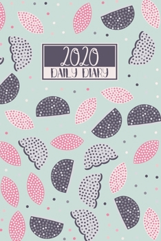 2020 Daily Diary: A5 Day on a Page to View Full DO1P Planner Lined Writing Journal | Blue & Pink Folk Art Flowers & Leaves (2020 Daily Diaries)