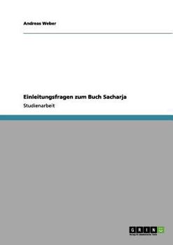 Paperback Einleitungsfragen zum Buch Sacharja [German] Book