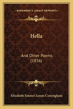 Paperback Hella: And Other Poems (1836) Book