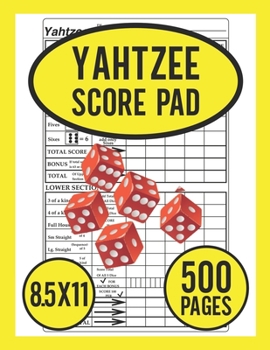 Paperback Yahtzee Score Pad: Score Pads For Yahtzee Game Book