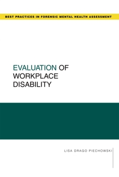 Paperback Evaluation of Workplace Disability Book
