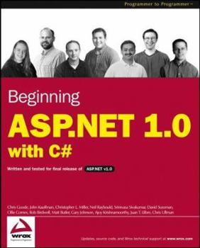 Paperback Beginning ASP.Net 1.0 with C# Book