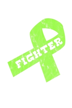 Fighter: Lime Green Ribbon Awareness Food Meal Planner Undated Journal 6"x9" 120 pages