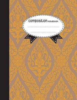 Paperback Composition Notebook, 8.5 x 11, 110 pages: Theppanom Style 4: (School Notebooks) Book
