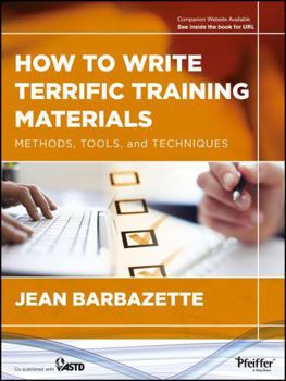 Paperback How to Write Terrific Training Materials Book