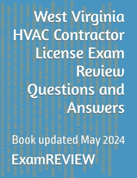 Paperback West Virginia HVAC Contractor License Exam Review Questions and Answers Book