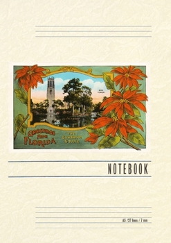 Paperback Vintage Lined Notebook Greetings from Florida, Bok Tower Book