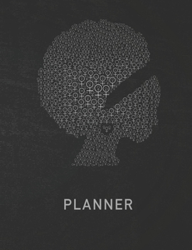 Planner: Black Afro American Queen Woman 2 Year Weekly Planning Organizer | 2020 - 2021 | January 20 - December 21 | Writing Notebook | Productive ... | Plan Days, Set Goals & Get Stuff Done