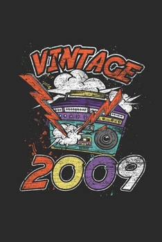 Paperback Vintage 2009: Dotted Bullet Grid Notebook / Journal (6 X 9 -120 Pages) - Birthday Gift Idea Book